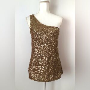 Alice + Olivia One Shoulder Tank Top Blouse